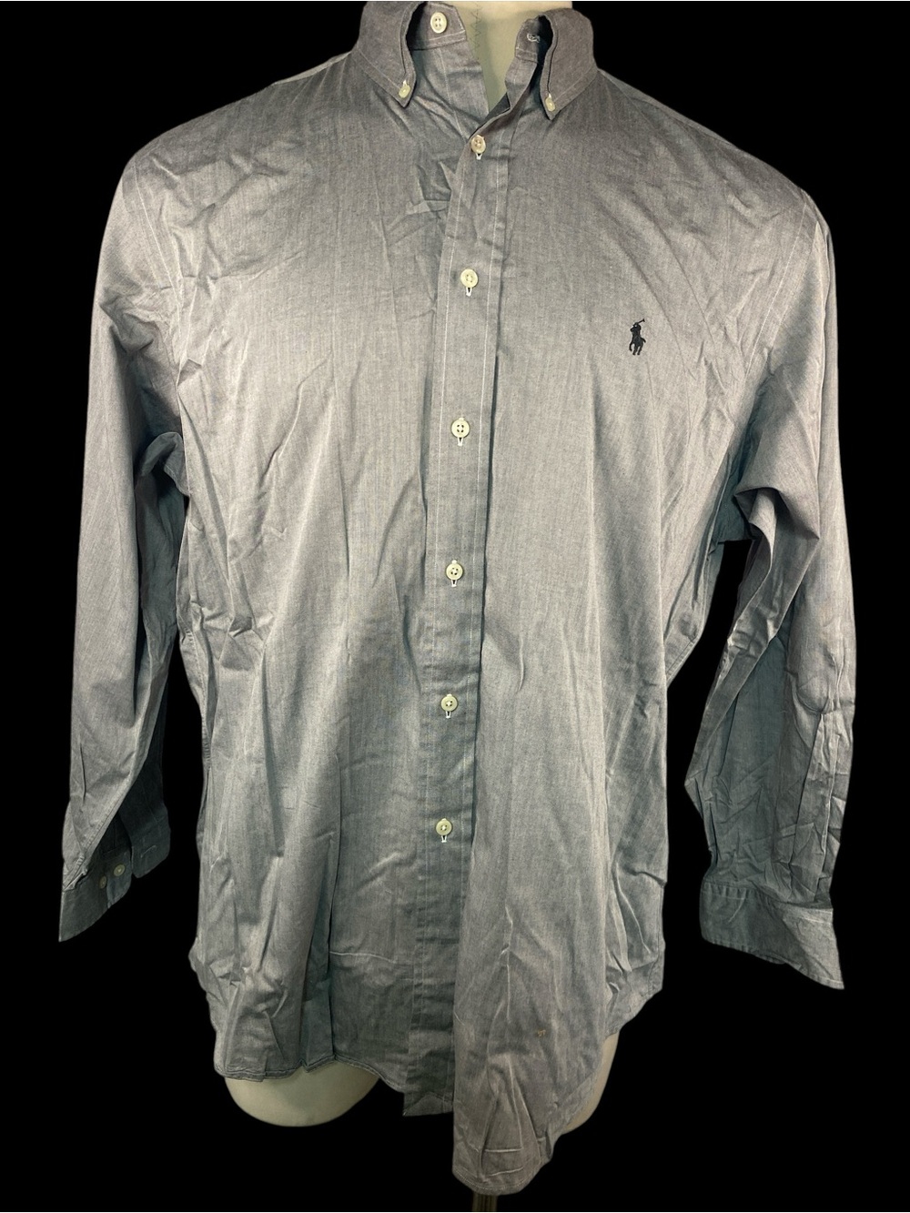Ralph Lauren Men's Button-Down Shirt in Light Gray 16 1/2-34/35